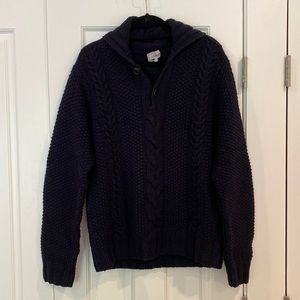 Jack Spade Navy Cable Knit Sweater
